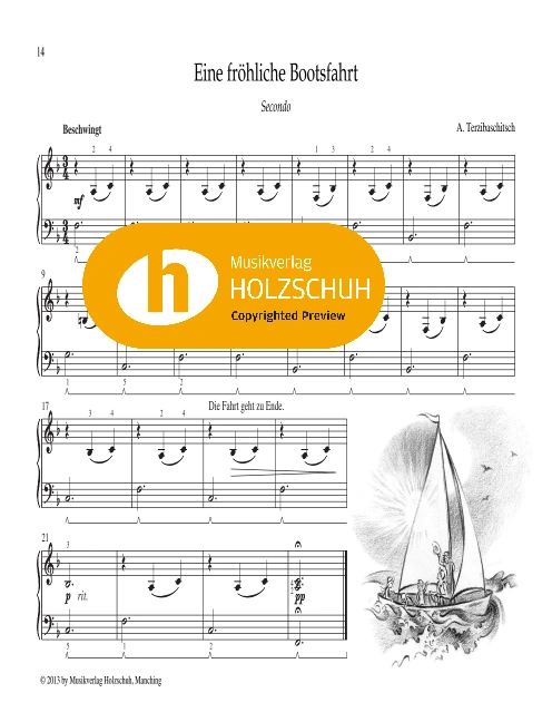 Eine fröhliche Bootsfahrt